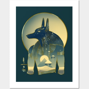 Blue Anubis Posters and Art